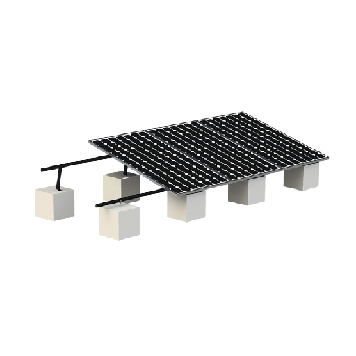 Montaje para Panel Solar, Riel "8" de 5400mm para Módulos con Espesor de 30-35mm, Velocidad de Viento Máx. 136km/h (20° a 45°) Con Anodizado Negro