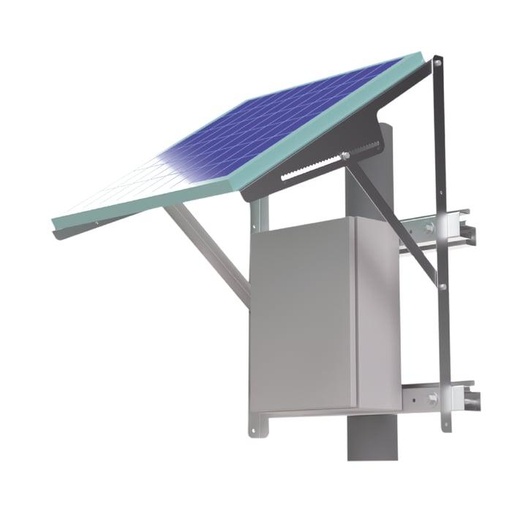 Montaje de Panel Solar para Poste Compatible con PRO-5012 + Gabinetes PST253015A/ PST304020A/ PST404020A/ EIPC404025/ EIPCB404030ï»¿ (No incluidos).